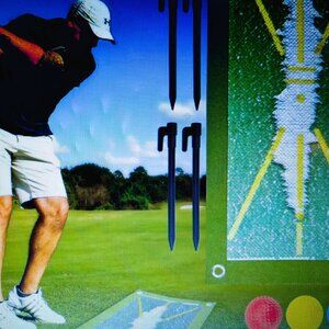 GOLF SWING MAT TRAINER - GREEN